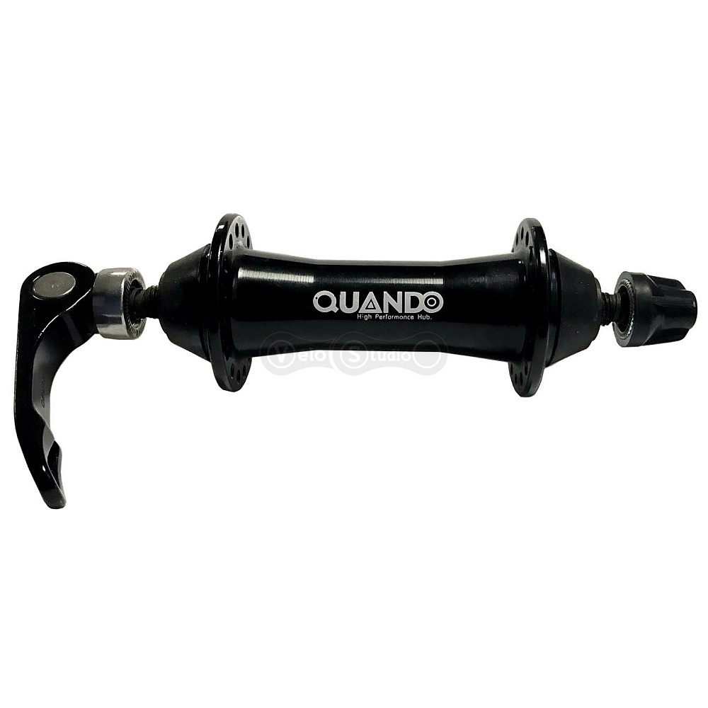Втулка передняя Quando KT-SH1F 100x9 QR, 36H, под V-brake, черная