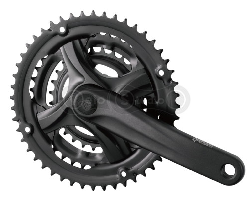 Шатуни PROWHEEL TY-CM90, (8S/7S), 175mm, 48/38/28T black