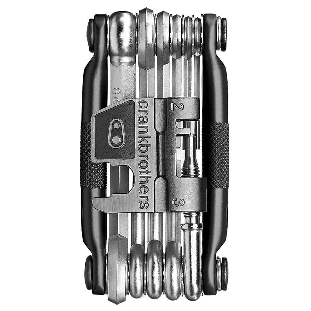 Мультитул Crankbrothers M17, 2/2.5/3/4/5/6/8мм, T5, отвёртки, ключ для спиц, выжимка цепи, черный