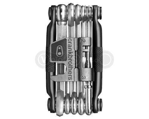Мультитул Crankbrothers M17, 2/2.5/3/4/5/6/8мм, T5, викрутки, ключ для спиць, вичавки ланцюга, чорний
