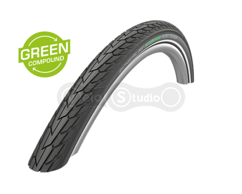 Покрышка 20x1.75 (47-406) Schwalbe ROAD CRUISER K-Guard Active B/B HS484 GREEN, 50EPI