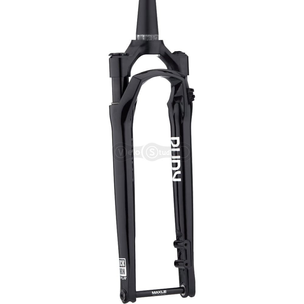 Вилка RockShox Rudy 700c 12x100 ход 40 мм чёрная (OEM)