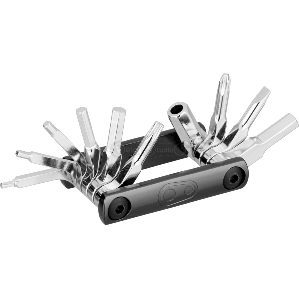 Мультитул Crankbrothers F10+, металлический кейс с открывалкой, черный
