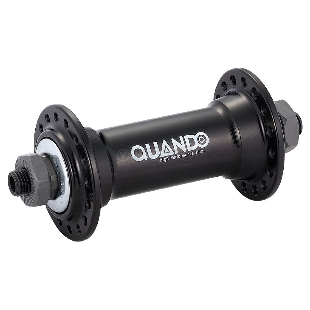 Передня втулка Quando KT-A15F під V-brake 36H QR 108mm під ексцентрик алюміній чорна