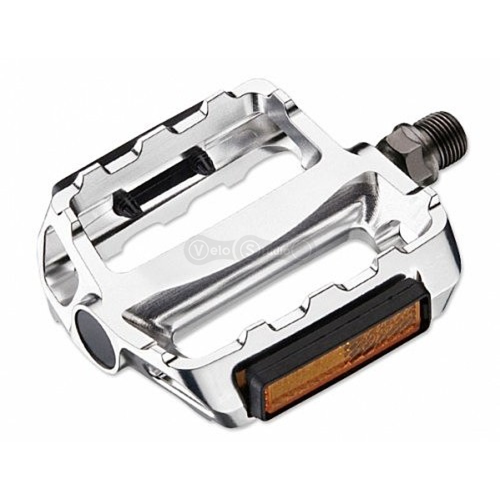 Педали VP VP-469 9/16, BO, BS, Burnished Silver, BS, K-Mark, #8 ED Black Axle