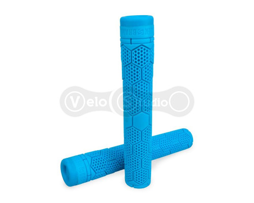 Грипсы Stolen HIVE, 165мм, без фланцев, с барендами VORTEX, голубые