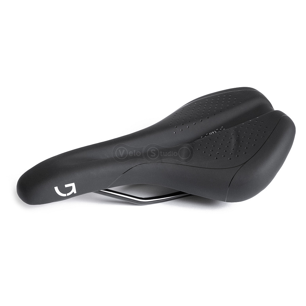 Седло Green Cycle Active Air 270 х 160 мм, стальные рейлы, черное