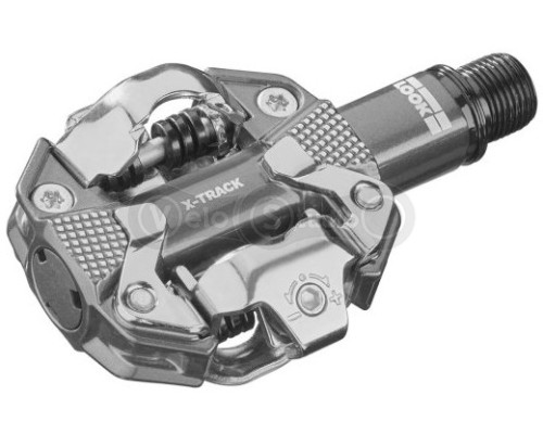 Контактні педалі Look X-TRACK алюміній, вісь chromoly 9/16, сірий металік