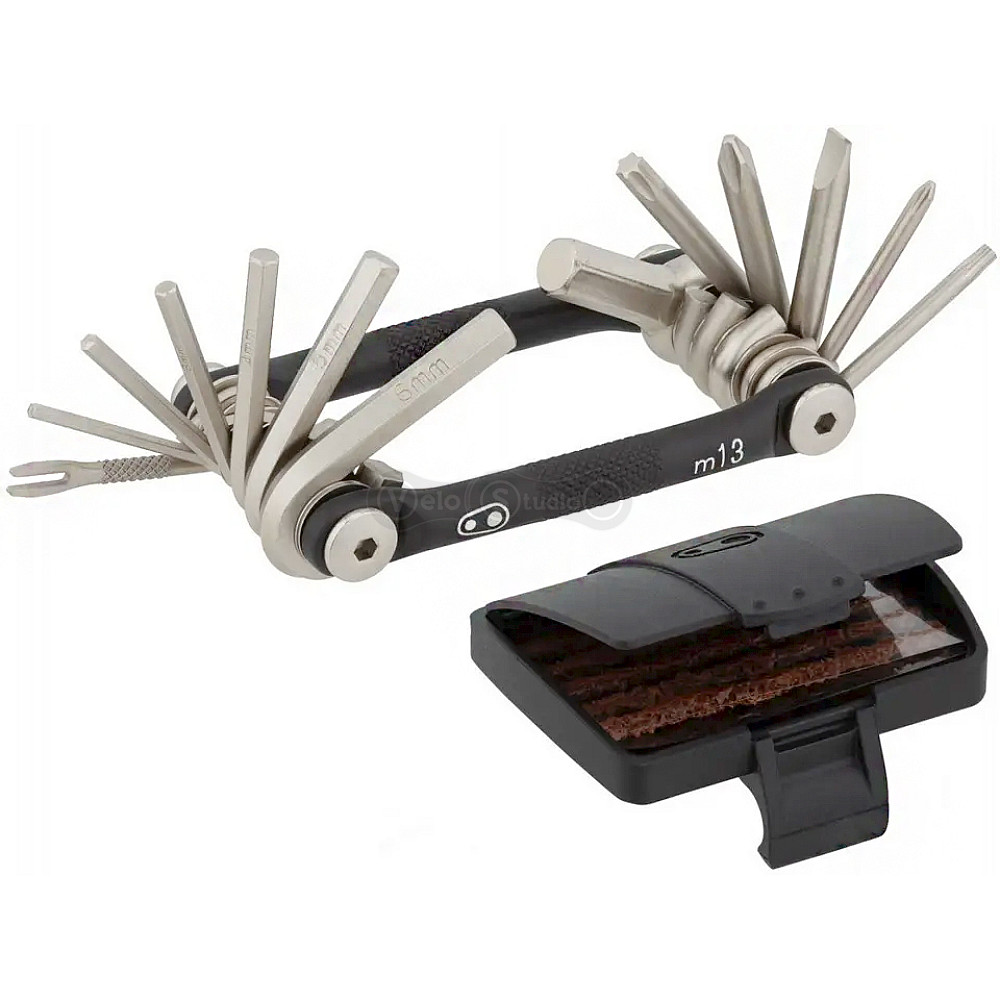 Мультитул Crankbrothers M13, 2/2.5/3/4/5/6/8мм, T10, T25, Phillips #1 #2, flat #2, черный