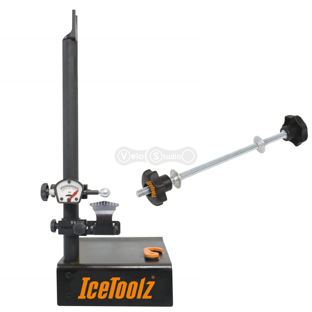 Верстат Ice Toolz E129T для спіцювання коліс з адаптером E127T під порожнисті осі