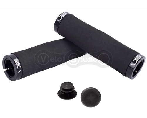 Грипсы Green Cycle GGR-413 130mm черные с двумя замками