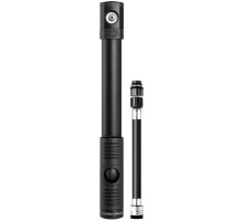 Ручной насос Crankbrothers KLIC HP, алюминиевый, presta/schrader, 120psi / 8.3 bar, черный