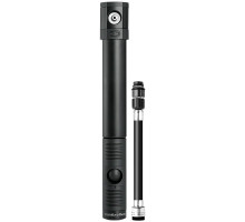 Ручной насос Crankbrothers KLIC HV, алюминиевый, presta/schrader, 110psi / 7.6 bar, черный