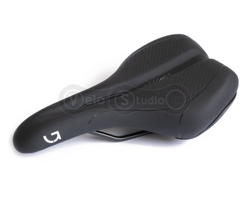 Сідло Green Cycle Active Air 280 х 177 мм, сталеві рейли, чорне