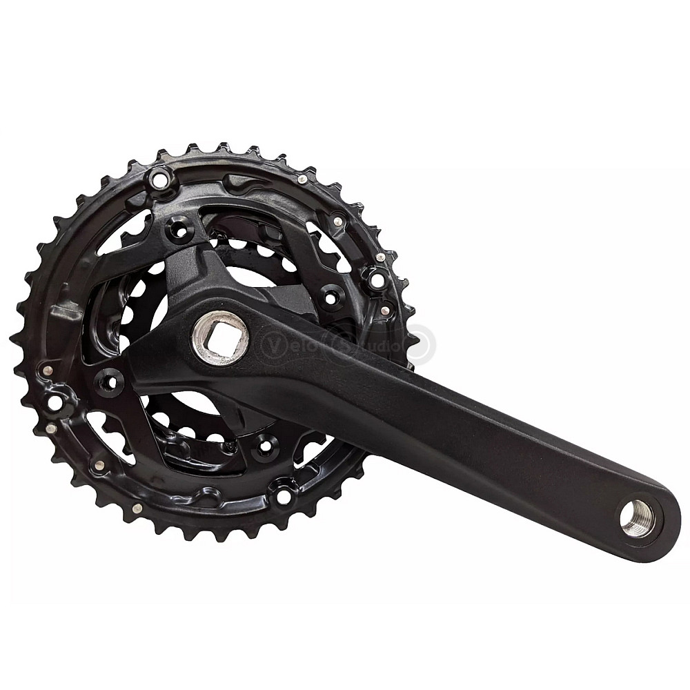Шатуны PROWHEEL SUOLO-901 (9S) 170 мм, 22/30/40T чёрные