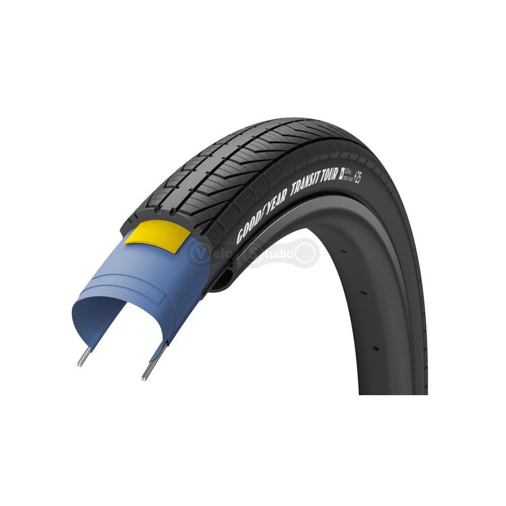 Покришка 28x2.00 / 700x50 (50-622) GoodYear TRANSIT Tour, Black Reflect