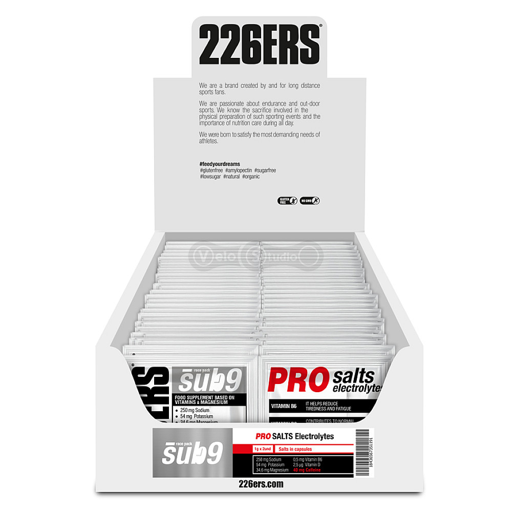 Солевые таблетки 226ERS Sub9 Pro Electrolytes с кофеином 2капсулы/уп 40шт/уп
