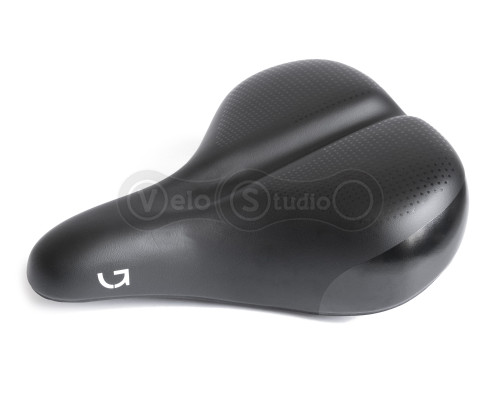 Седло Green Cycle Comfort 272 х 227 мм, стальные рейлы, черное