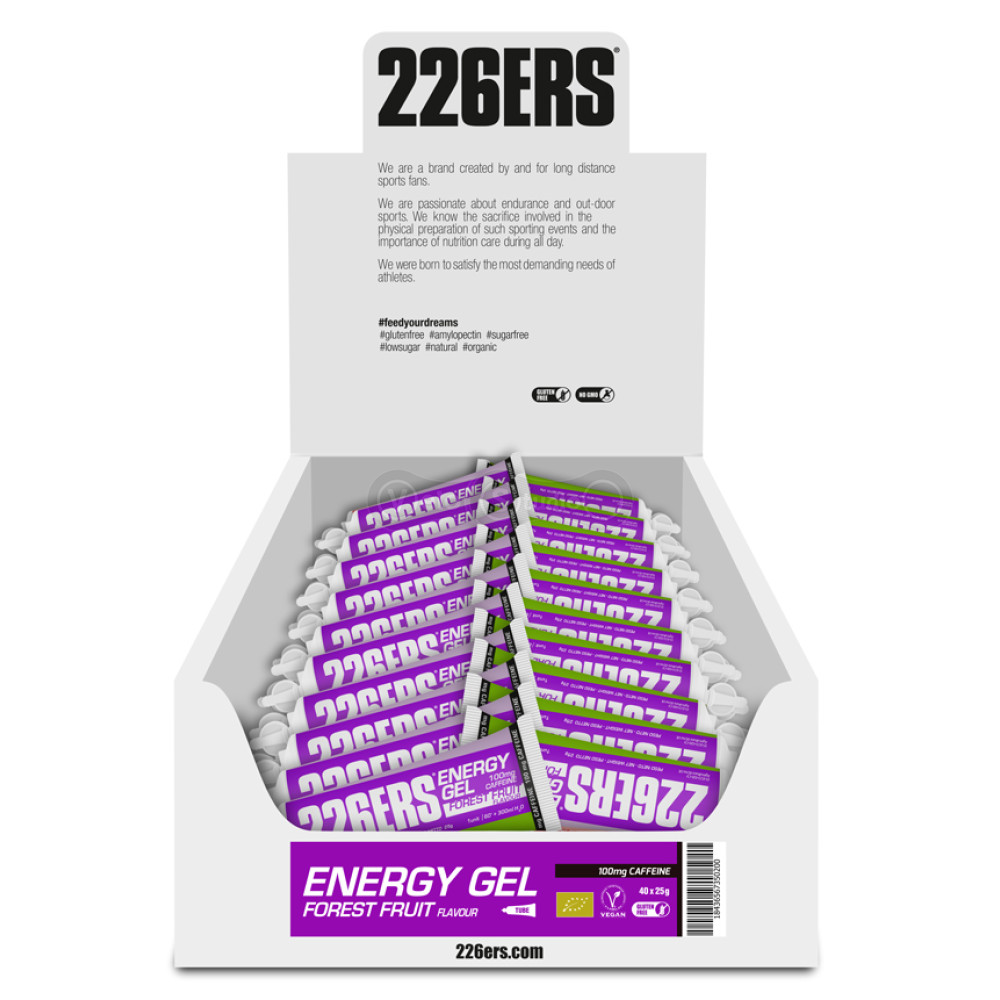 Гель 226ERS Energy 100мг кофеина лесные ягоды 25г тюбик 40шт/упаковка 1000г