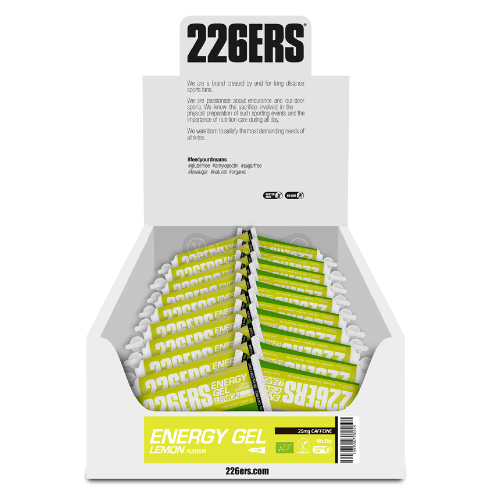 Гель 226ERS Energy 25мг кофеина лимон 25г тюбик 40шт/упаковка 1000г