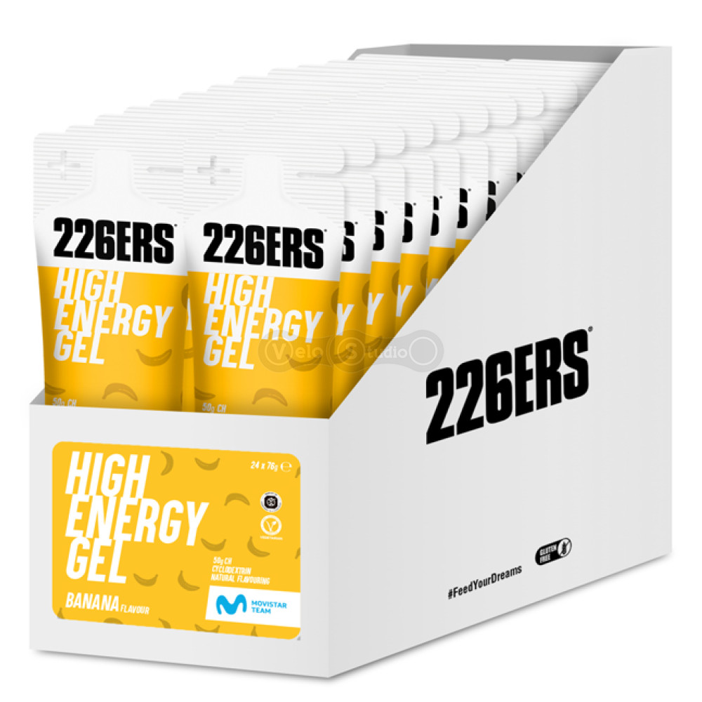 Гель 226ERS High Energy 50г вуглеводів банан 76г 24шт/упаковка 1824г