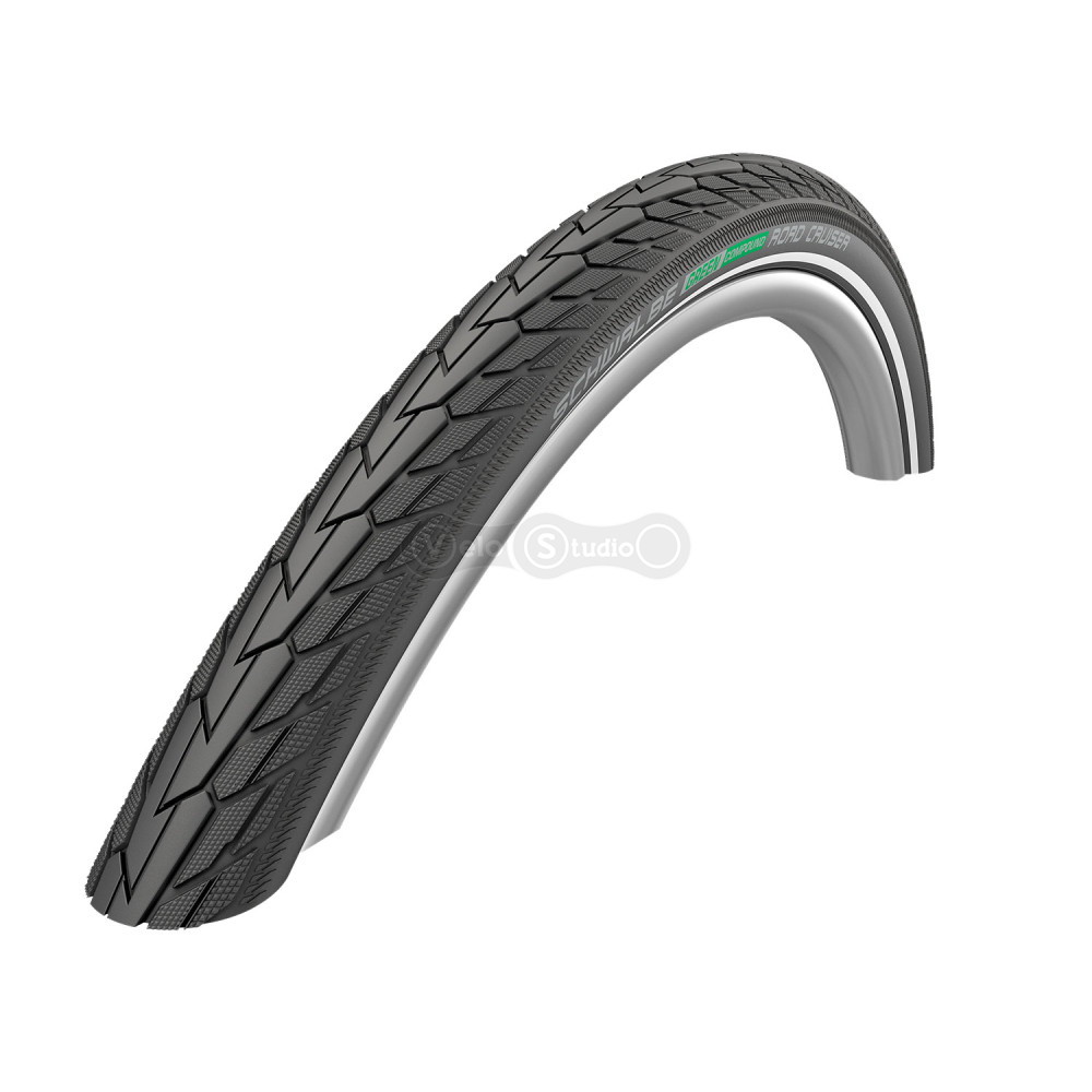 Покрышка 20x1.75 (47-406) Schwalbe ROAD CRUISER PLUS PunctureGuard, TwinSkin B/B+RT HS484 GREEN 50EPI