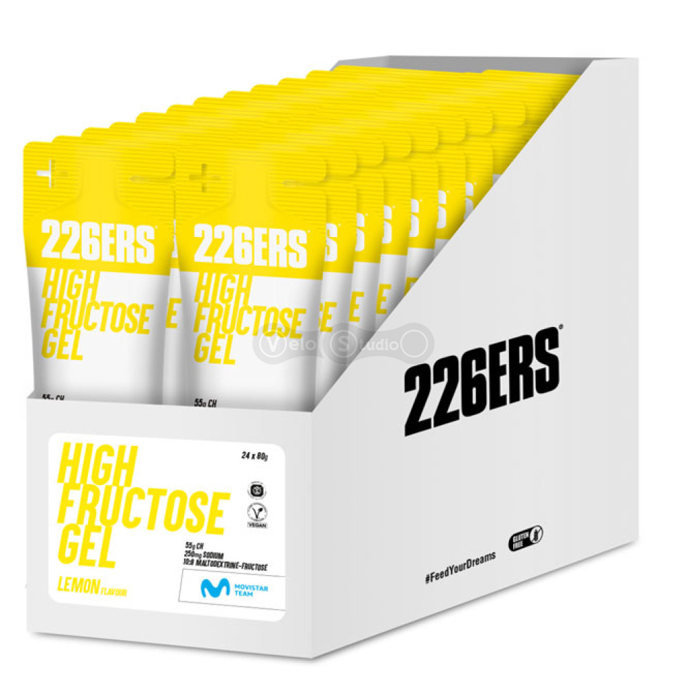 Гель 226ERS High Fructose 55г вуглеводів лимон 80г 24шт/упаковка 1920г