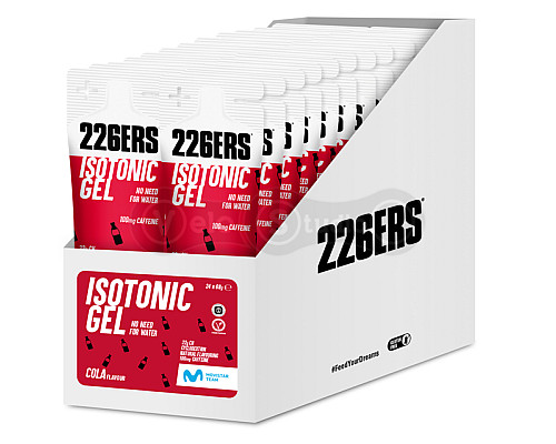 Гель 226ERS Isotonic Energy 22г углеводов 100мг кофеина кола 68г 24шт/упаковка 1632г
