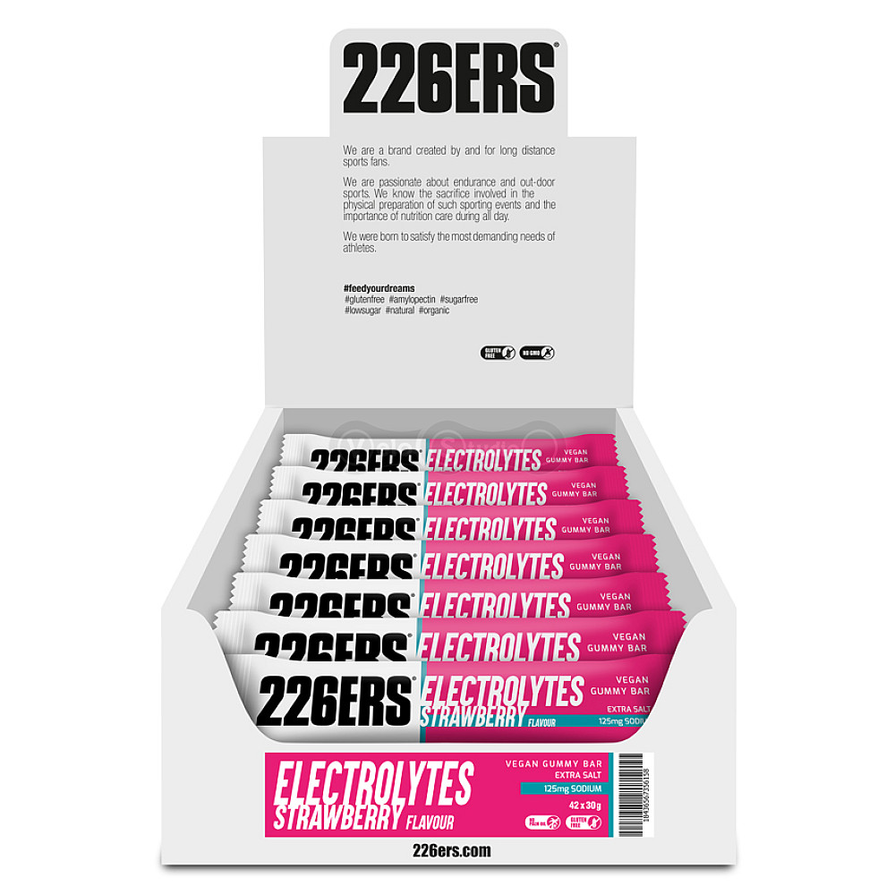 Желе 226ERS Vegan Gummy Electrolytes клубника 30г 42шт/уп 1260г