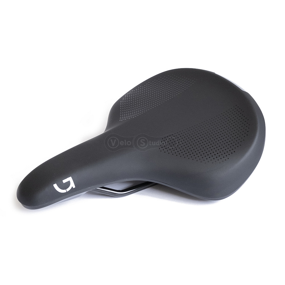 Сідло Green Cycle Comfort Foam 260 х 190 мм, сталеві рейли, чорне
