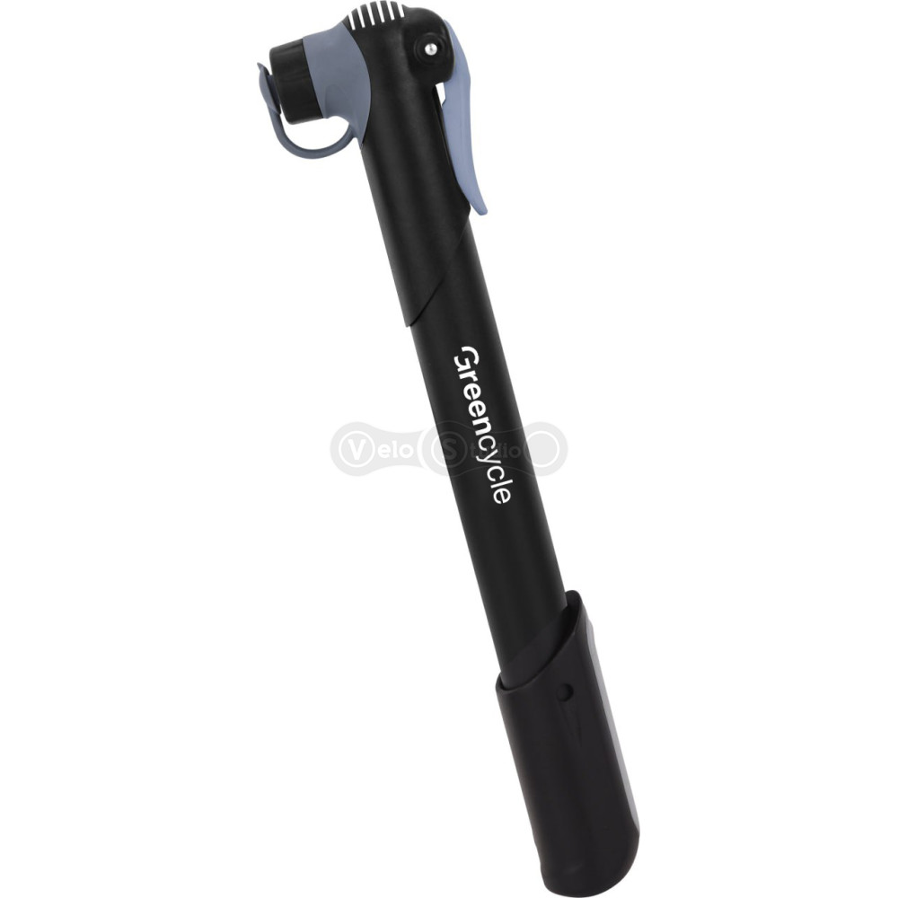 Ручной насос Green Cycle GPM-026 пластиковый, Presta+Schrader, 100psi