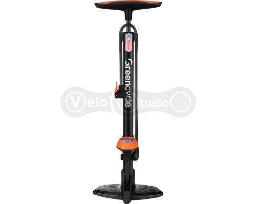Насос напольный Green Cycle GPF-010 стальной корпус, с манометром, 120 psi