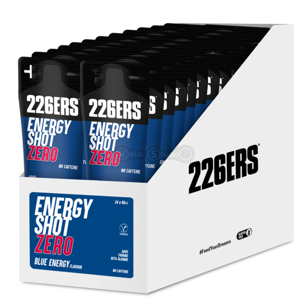 Гель 226ERS Energy Shot ZERO без кофеина синяя энергия 60г 24шт/упаковка 1440г