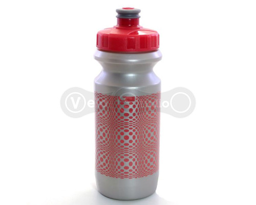 Фляга 0,6 Green Cycle DOT з великим соском, silver nipple/ pink cap/ Silver bottle