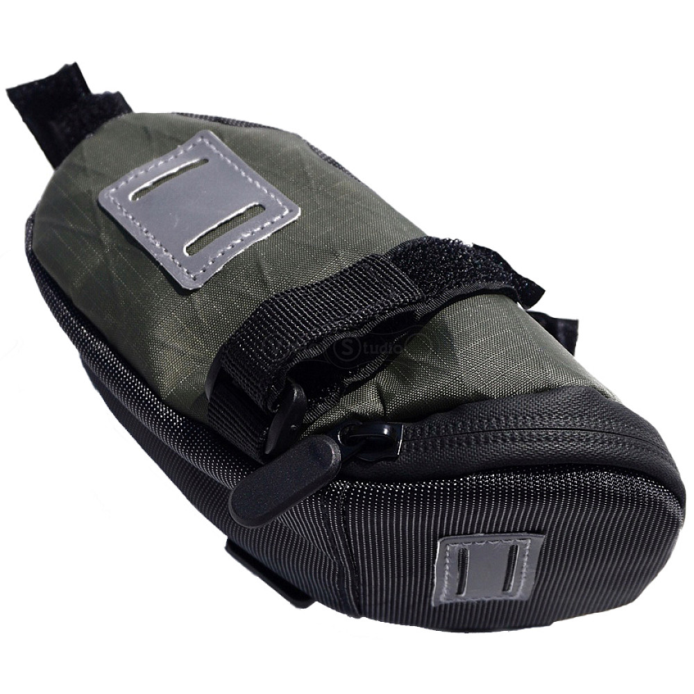 Сумка підсідельна Green Cycle Nero, 17х10, 7х8 см, оливкова