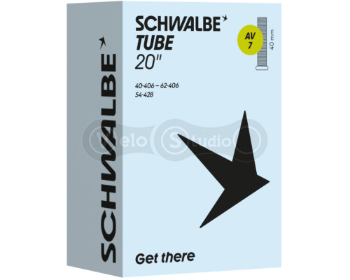 Вело камера Schwalbe 20 (40/62-406) AV7 40мм