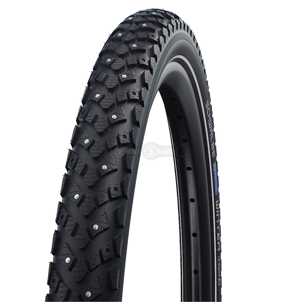 Зимняя вело покрышка 26x1.75 (47-559) Schwalbe WINTER K-Guard B/B+RT HS396 (100 Studs) WiC, 50EPI