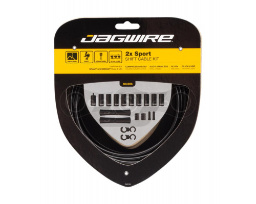 Комплект переключения JAGWIRE 2X Sport Shift Kit UCK302 на две строны, black