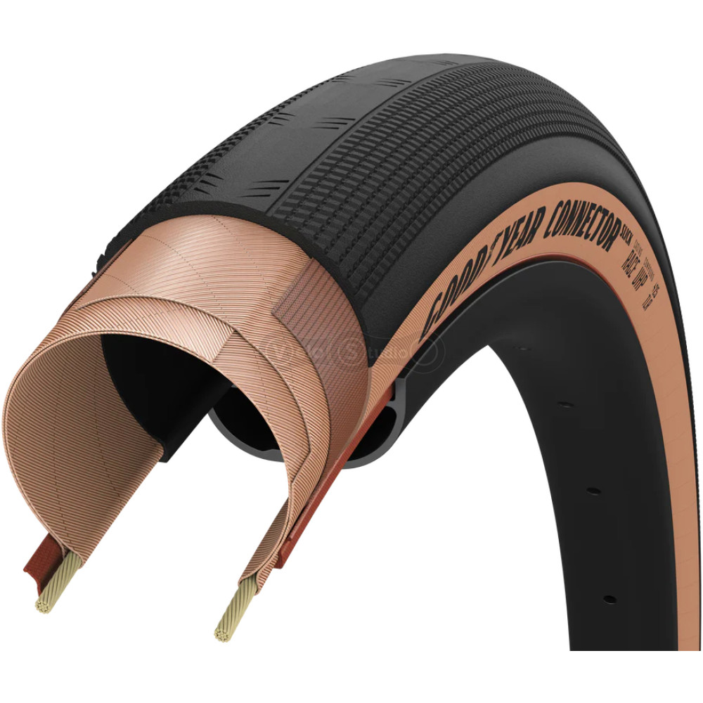 Вело покрышка 700x40 (40-622) GoodYear Connector Slick, Race, Dynamic:UHP, Folding, Transparent