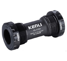 Каретка Kenli KL-110A, наружные чашки, с пыльниками, вал 24 мм, 68/73 мм, черная