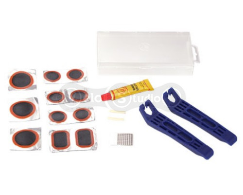 Набір для заклеювання камери Kenli KL-7021, в боксі, лотки 11 шт., наждак, клей, 2 лопатки