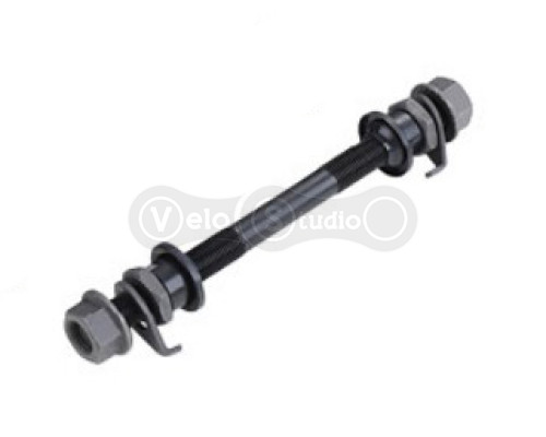 Вісь передня Kenli KL-901-F, під гайки, 150 мм, з конусами/гайками