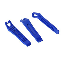 Бортовочные лопатки Kenli KL-9720C, нейлоновые, комплект 3 штуки, с зацепами за спицы, синие