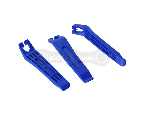 Бортовочні лопатки Kenli KL-9720C, нейлонові, комплект 3 штуки, із зачепами за спиці, сині