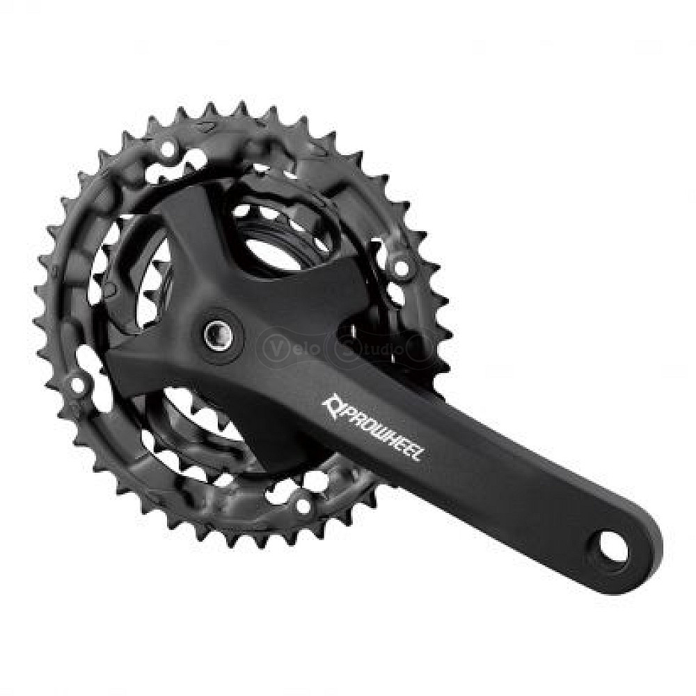 Шатуни PROWHEEL MPE-301 під квадрат, 170мм, 22-32-42Т, із захистом, чорні
