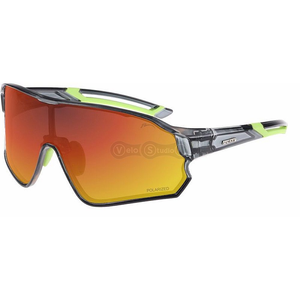 Окуляри Relax Artan чорні кристальні, лінза smoke (Polarized TAC 1,1mm), black red revo, кат 3