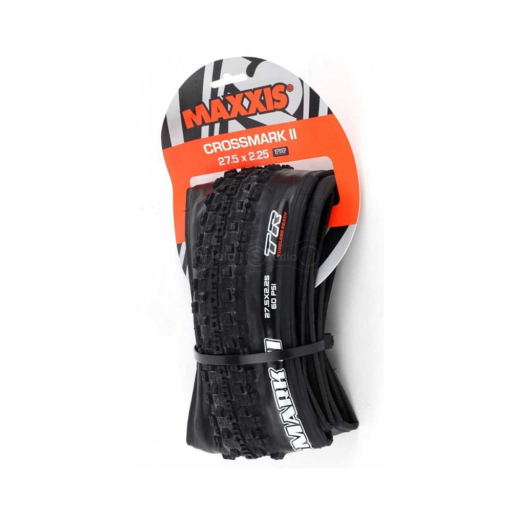 Вело покрышка Maxxis CrossMark II 27.5x2.25 складная, EXO/TR, 60TPI, 70a
