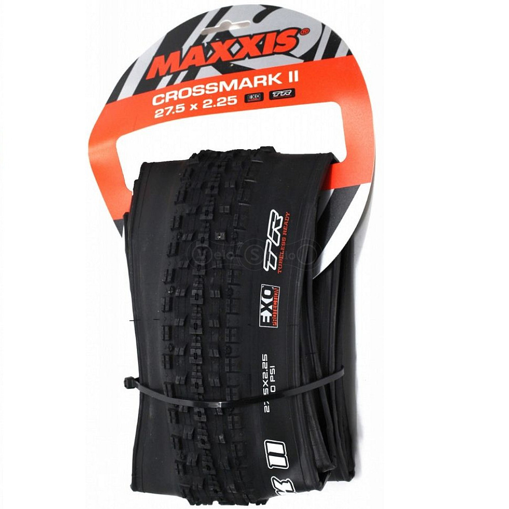 Вело покрышка Maxxis CrossMark II 27.5x2.25 складная, EXO/TR, 60TPI, 70a