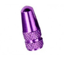 Колпачок алюминиевый на ниппель Presta фиолетовый
