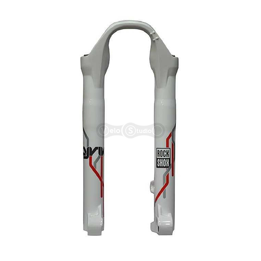 Штаны для вилки Rock Shox Lyrik, Domain белые с красным
